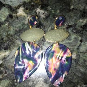 BaubleBar Fareena Resin Drop earrings